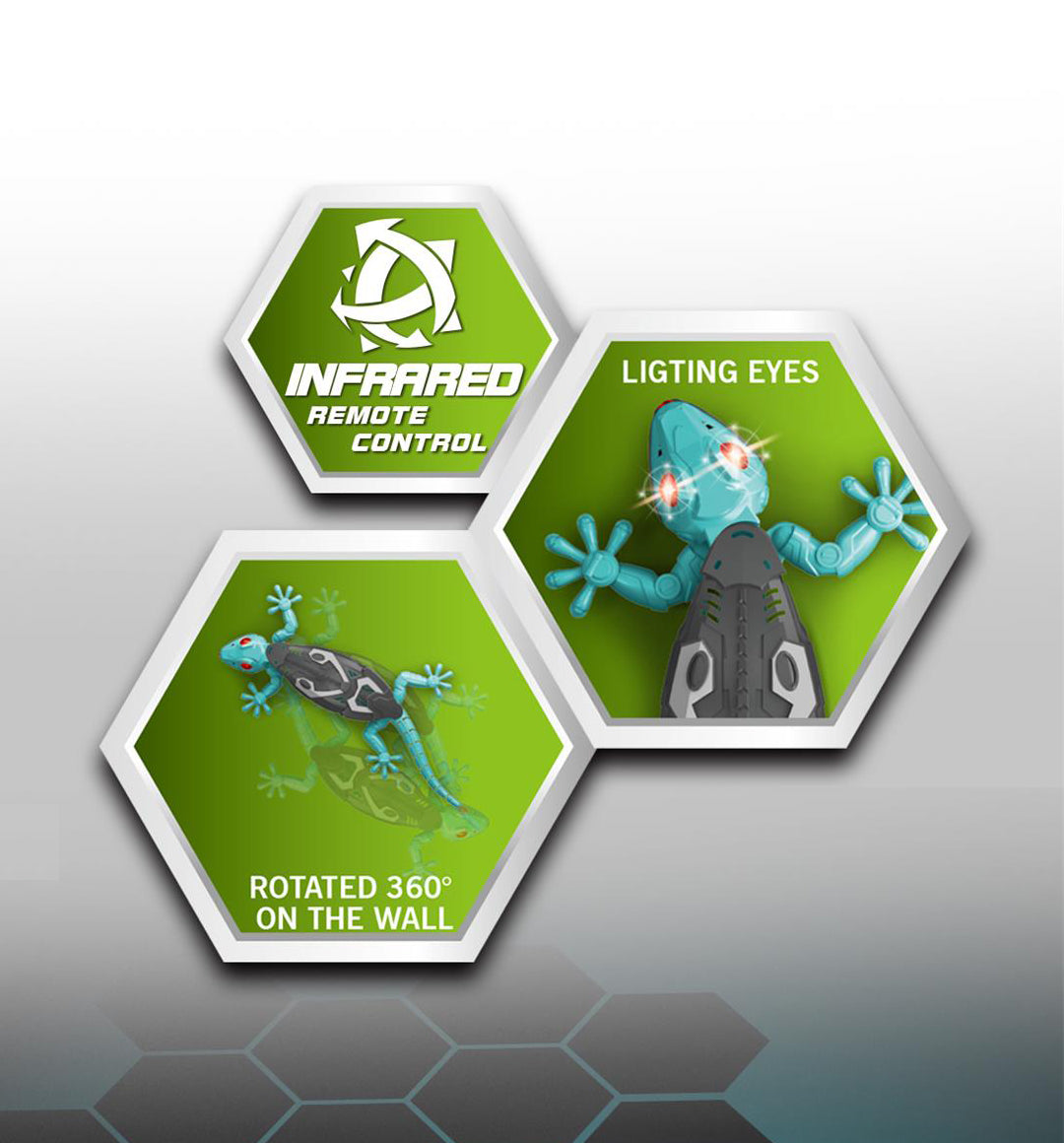 Hot Rechargeable RC Gecko Wall Climber - Interactive Crawling Toy